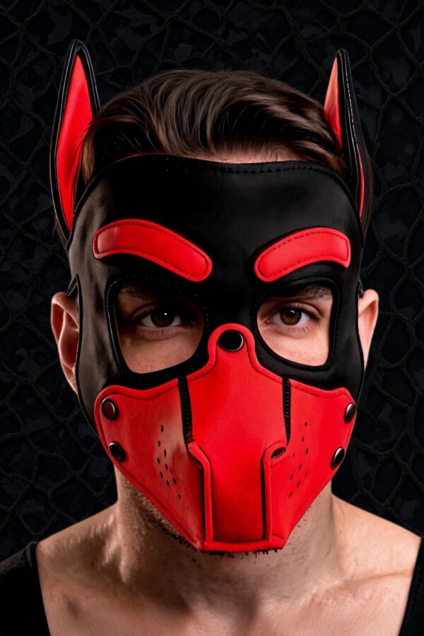 DARKNUDE PUPPY MASK [red]